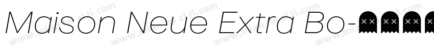 Maison Neue Extra Bo字体转换
